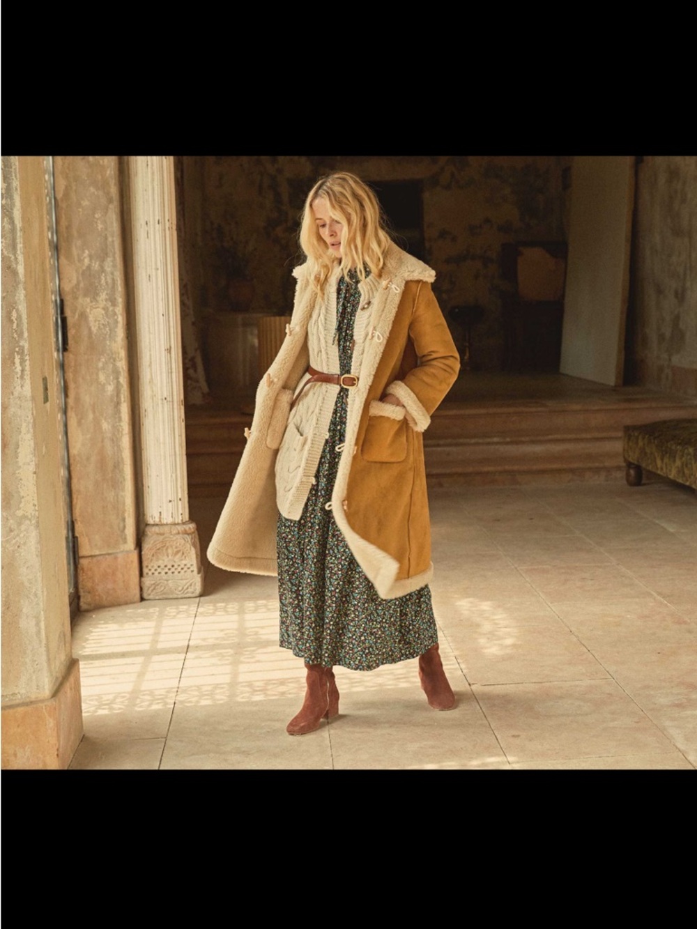 Doen Reversible Chamonix Coat in Camel - Small